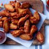 BBQ chicken wings, cut-up, fully cooked (seasoned)