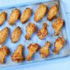 Large plain chicken wings, cut-up and fully cooked (seasoned)
