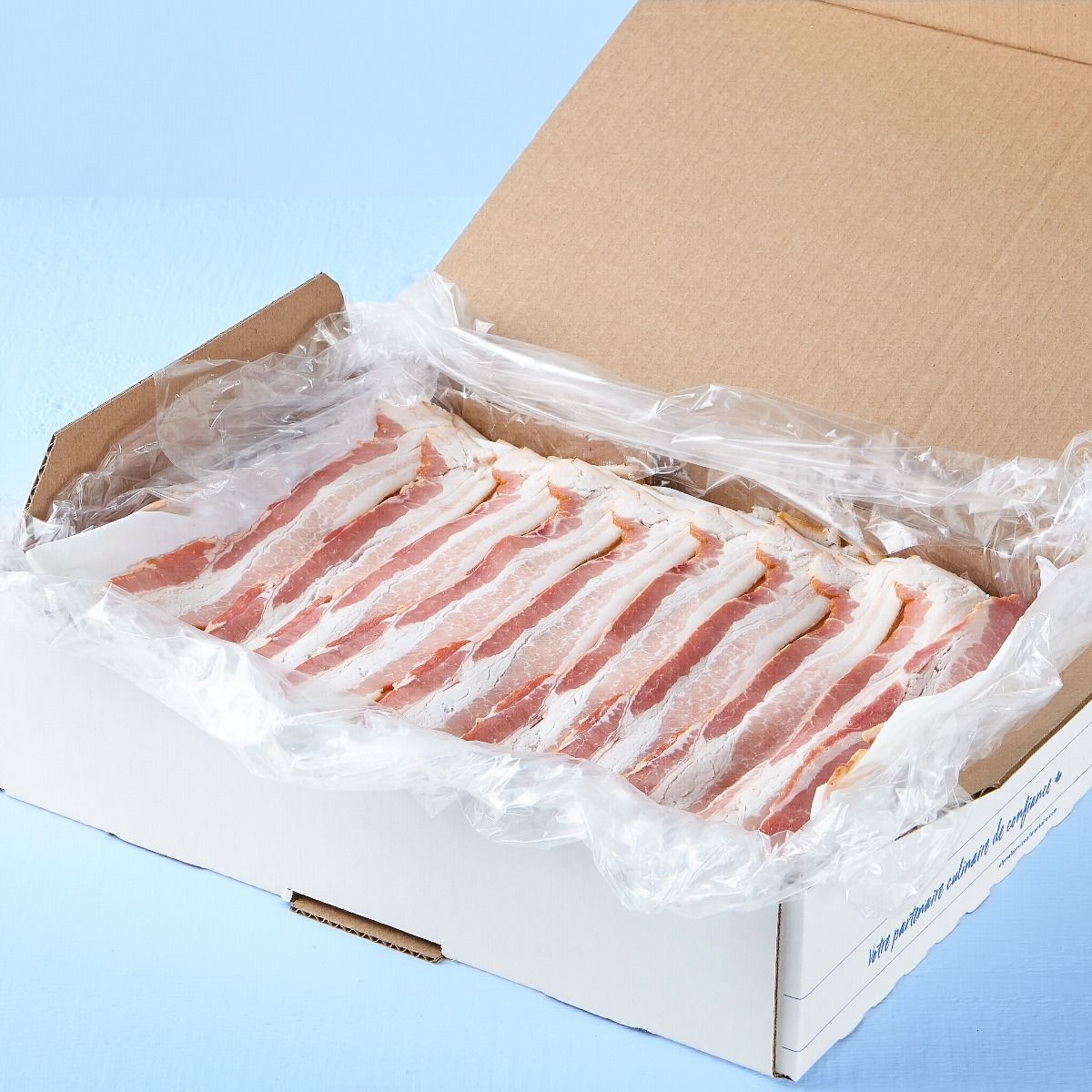 Fresh layer out sliced bacon, 20 slices / 2 '' (formerly 16-18 slices / Lb)