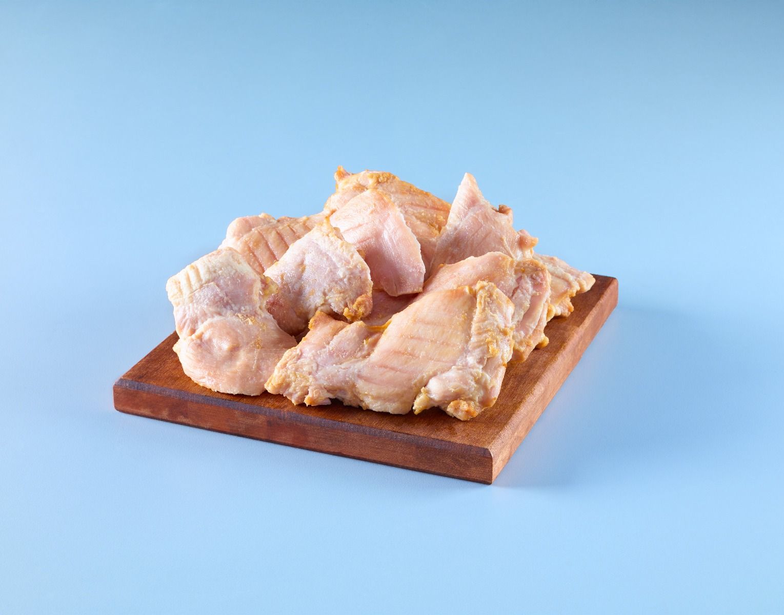 Hauts de cuisse de poulet - Désossés, sans peau, assaisonnés, entièrement cuits