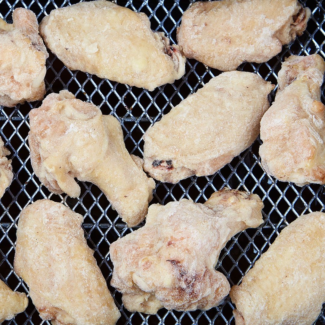 Plain chicken wings, cut-up, fully cooked (seasoned)
