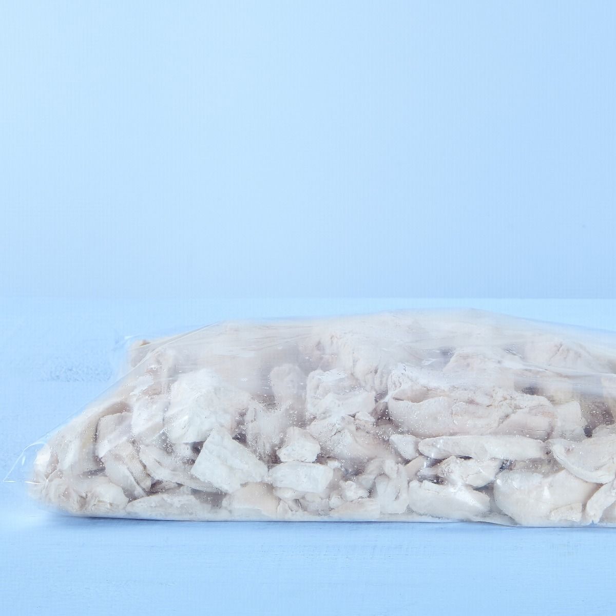 Cooked chicken breast pieces, 100% white meat